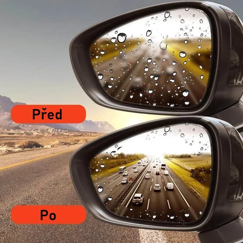 Zaparkorun Fólie na zpětná zrcátka proti kapkám deště - 2 ks - náhled 4