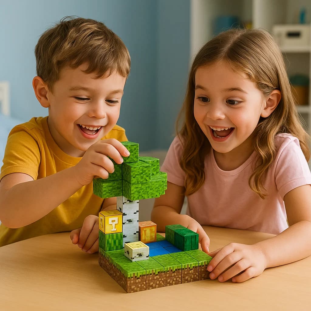 Magnetická stavebnice Module World - 48 kostiček + 2 figurky - náhled 2