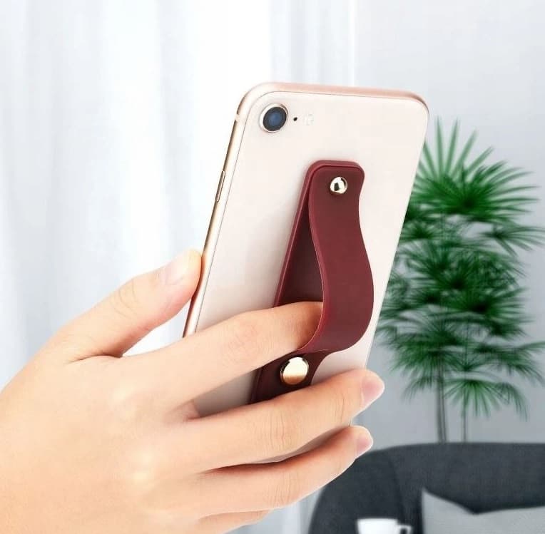 Samolepící držák na mobil pro prst - světle modrý - náhled 4