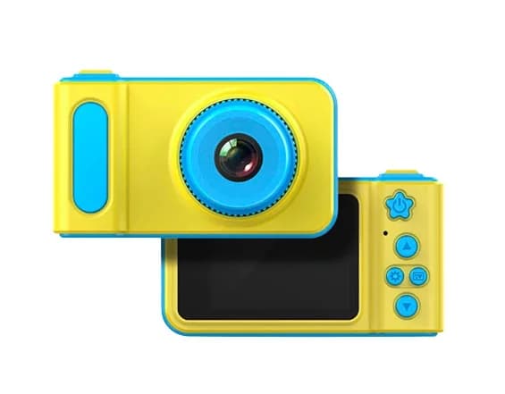 Zaparkorun Dětský mini fotoaparát s kamerou - žluto-modrý - náhled 2