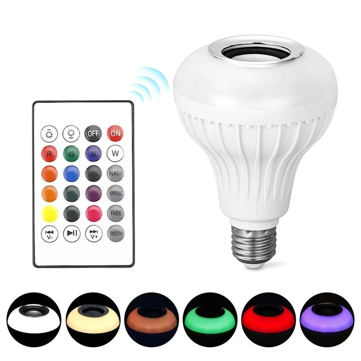 Zaparkorun LED RGB barevná žárovka s Bluetooth reproduktorem - náhled 4