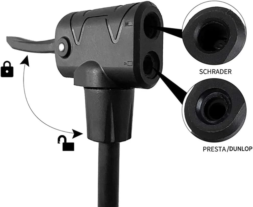 Kompaktní nožní pumpička CIAOBOSI ZX-01452 - 140PSI - náhled 3