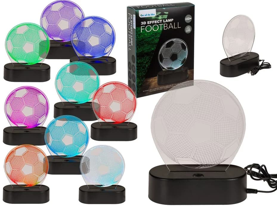 Zaparkorun Noční 3D LED lampa - fotbalový míč - náhled 2