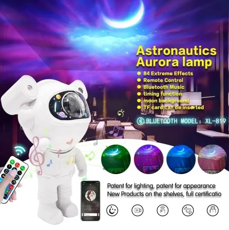 Hvězdný projektor Astronaut s dálkovým ovládáním - náhled 5