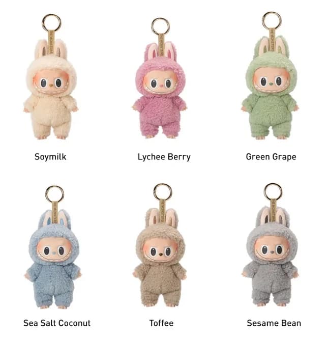 Plyšová figurka ve stylu LABUBU monster - Sea Salt Coconut - náhled 2
