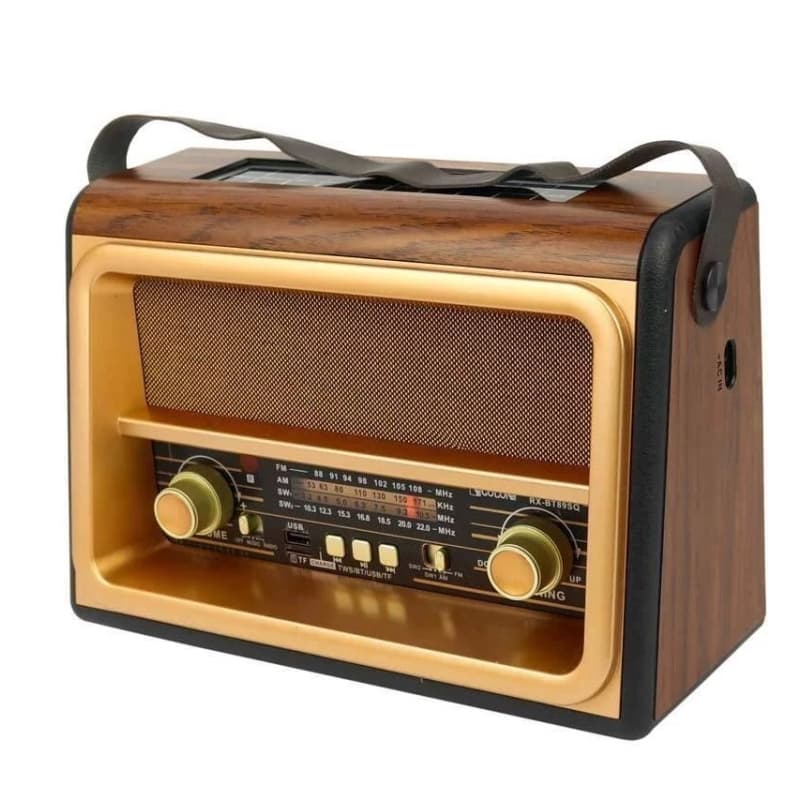 Retro rádio s Bluetooth, USB, MicroSD a solárním napájením - GOLON RX-BT88SQ - náhled 3