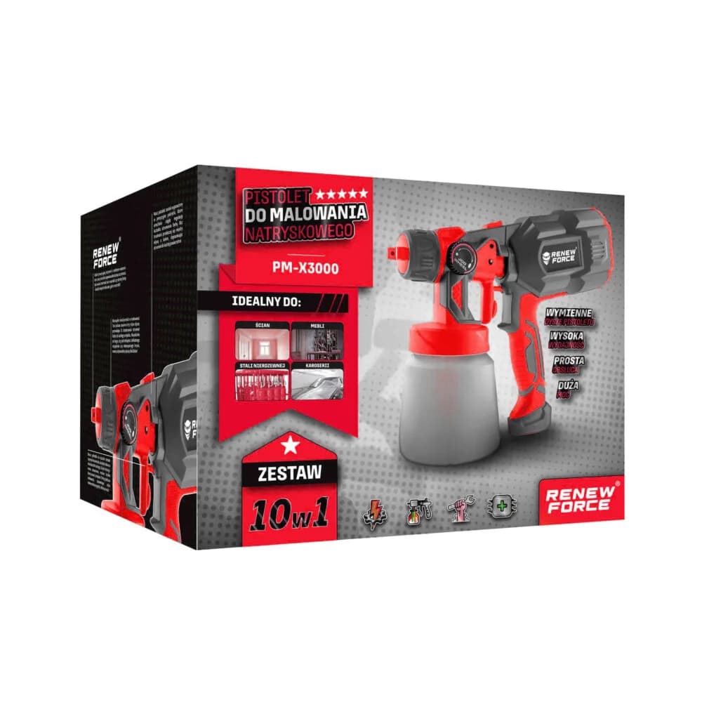 Stříkací pistole na barvu RENEW FORCE PM-X3000 - náhled 4