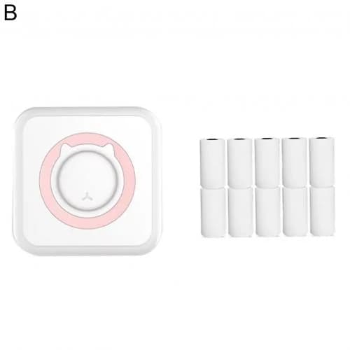 Zaparkorun Přenosná tiskárna Mini Print pro chytré telefony - růžová - náhled 3