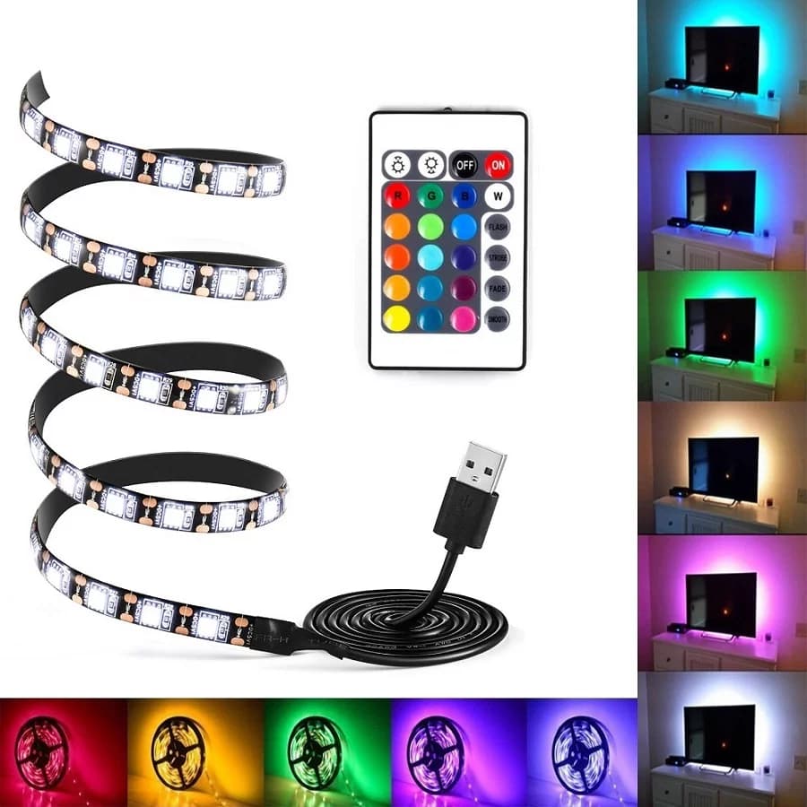 Zaparkorun LED RGB pásek za televizi - 5 m - náhled 3