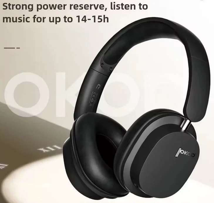 Bezdrátová Bluetooth sluchátka - OKOP KP‑H105 - bílá - náhled 3