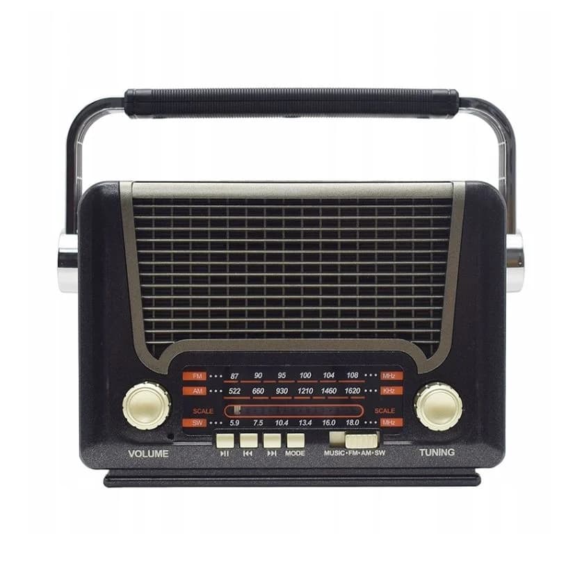 Retro rádio s Bluetooth, USB, MicroSD a solárním napájením - MEIER M-527BT-S - náhled 2