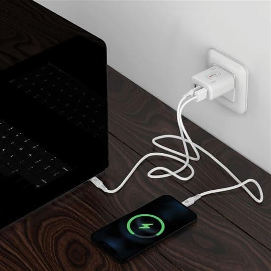Nabíjecí adaptér Power charger SKROSS DC57-PD65 - USB A+C - 65W GaN EU, Power Delivery, typ C - náhled 3
