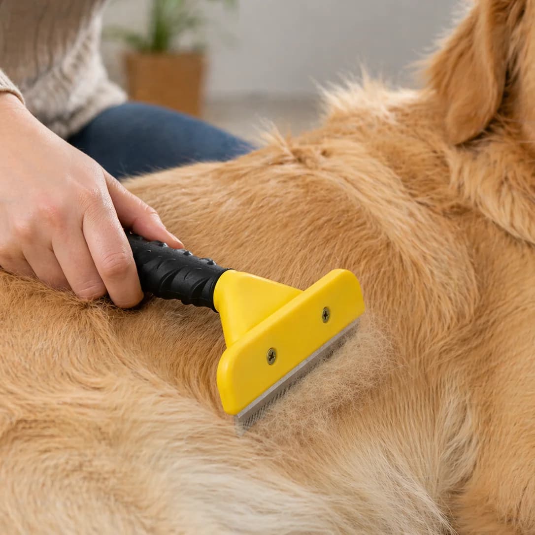 Zaparkorun Furminátor střední - hřeben na vyčesávání zvířecích chlupů - 6,8 cm - náhled 3