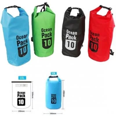 Vodotěsný vak pro vodáky AQUAPOUCH - 10 L - černý - náhled 3