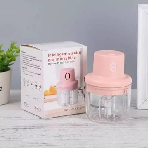 Akumulátorový elektrický sekáček KB010 250 ml - růžový - náhled 4