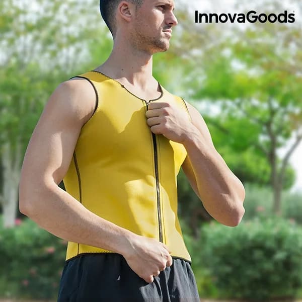Pánská sportovní vesta se sauna efektem na cvičení a hubnutí - InnovaGoods - velikost XL - náhled 5