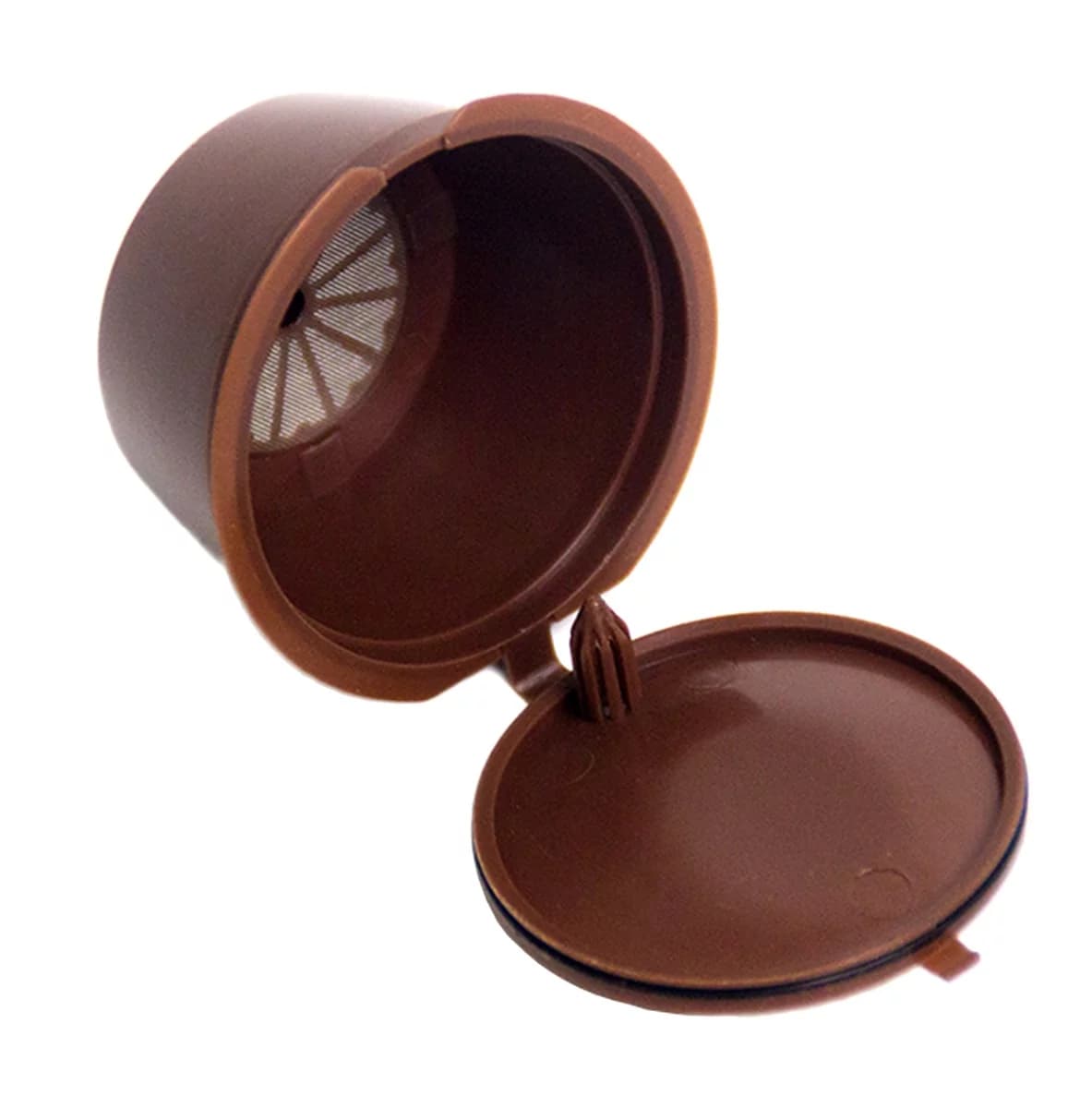 Zaparkorun Sada 5 opakovatelně použitelných kapslí pro přípravu kávy a čaje Dolce Gusto - hnědé - náhled 4