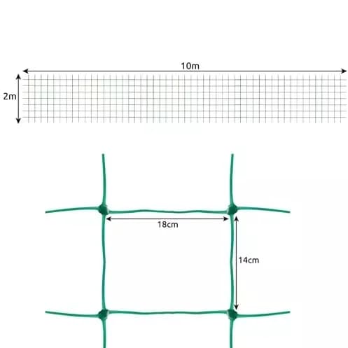 Gardlov Podpůrná síť na pěstování rostlin 2 x 10 m - zelená - náhled 3