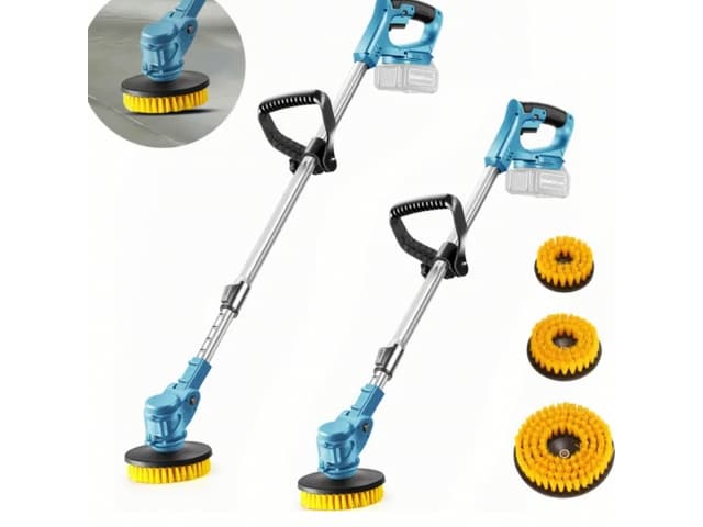 Akumulátorový čisticí kartáč na podlahy - REAL GARDEN - RC-K-2313 - náhled 2