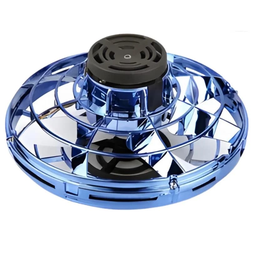 Létající LED UFO talíř - modrý - náhled 2