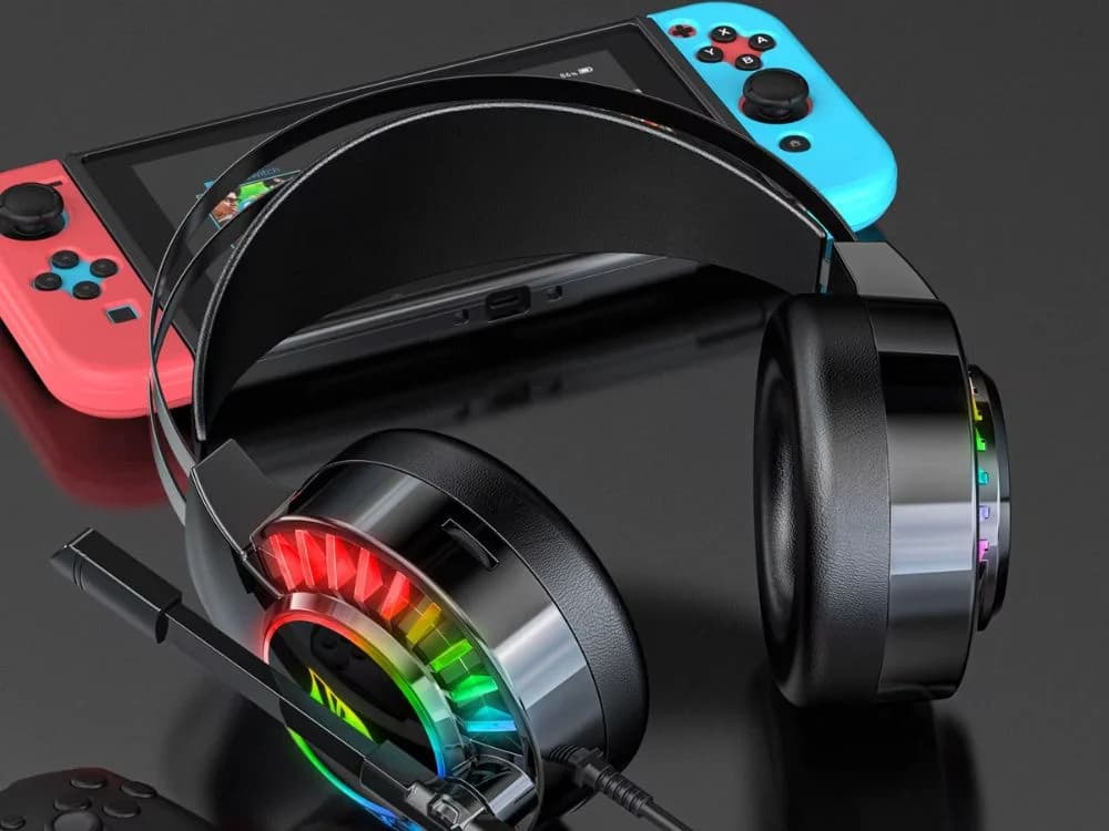 VERK Kabelová herní sluchátka G605 7.1 s RGB a mikrofonem - náhled 2