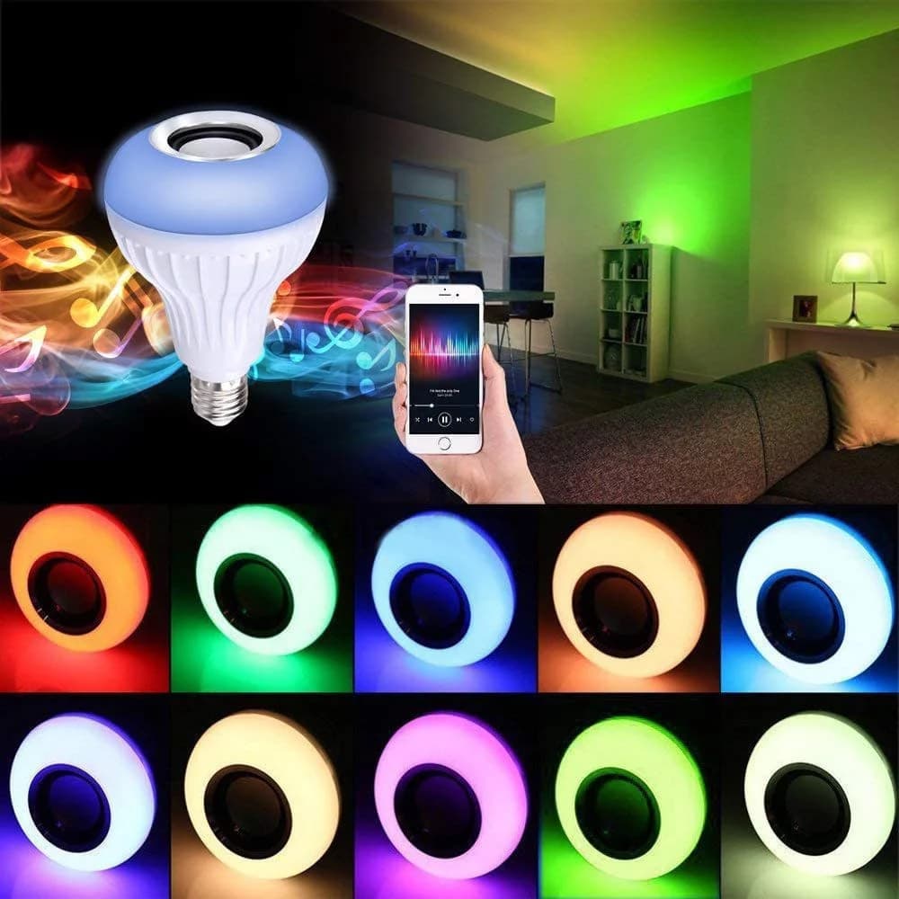 Zaparkorun LED RGB barevná žárovka s Bluetooth reproduktorem - náhled 3