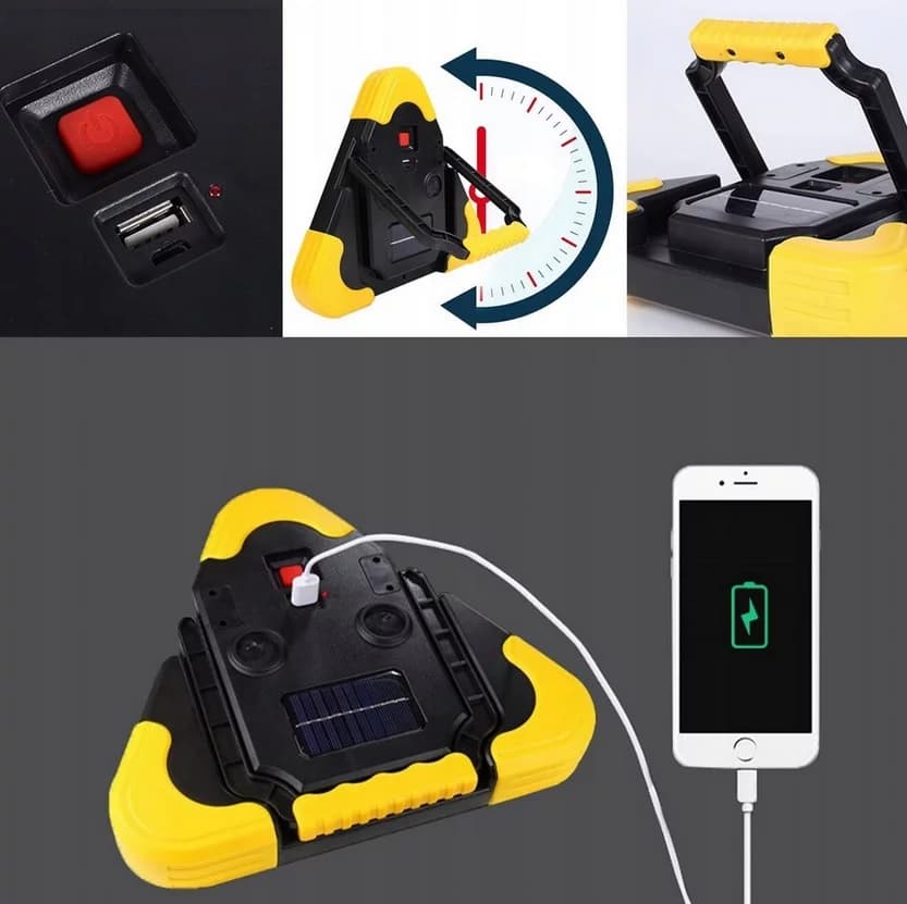 Výstražný LED trojúhelník - svítilna a lampa - Hurry Bolt - náhled 5