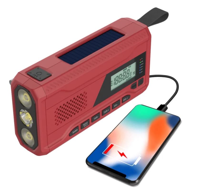 RETOO Přenosné rádio s powerbankou a dynamem - WR-6 - náhled 5