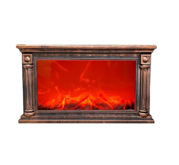 Moderní LED krb s imitací plamene SP-60 - 60x37 cm - měděný - náhled 2