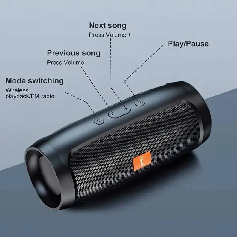 Bluetooth reproduktor E3 mini - černý - náhled 3