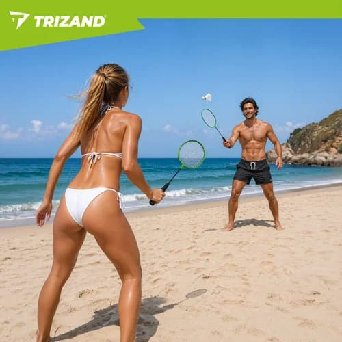 9-ti dílná badmintonová sada v pouzdře - Trizand - náhled 4