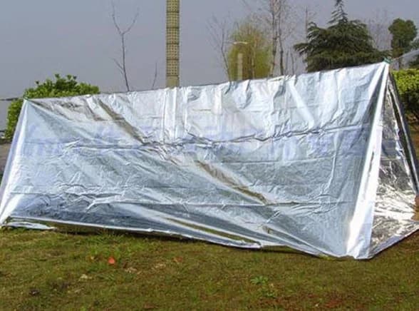 Záchranná tepelná přikrývka 160 x 210cm - stříbrná - náhled 3