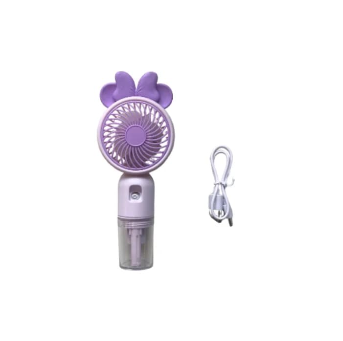 Mini ventilátor s funkcí jemné vodní mlhy SM870C - fialová - náhled 2