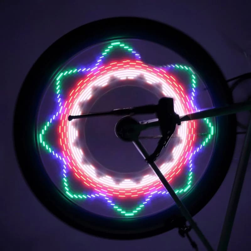 Světlo do výpletu jízdního kola LC-D016 - 32 LED - Wheelight - náhled 2