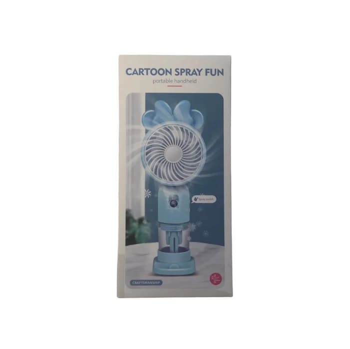 Mini ventilátor s funkcí jemné vodní mlhy SM870C - fialová - náhled 4