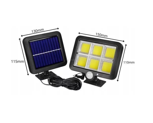 Solární LED lampa BY-F100 - 120 COB - náhled 5