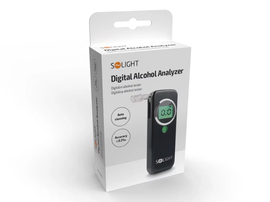 Alkohol tester 1T07 - 0,0 - 1,5 ‰ BAC - citlivost 0,2 ‰ - Solight - náhled 2