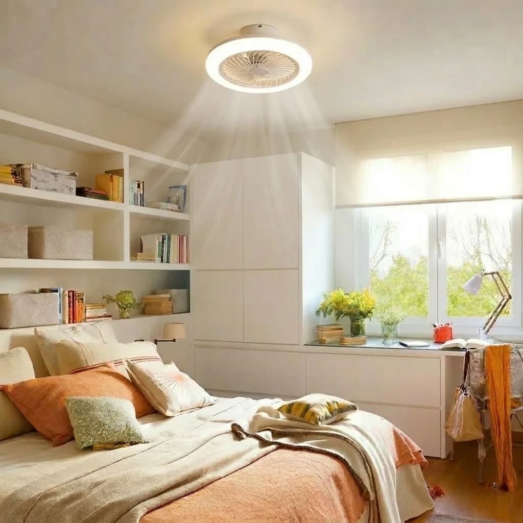 LED stropní svítidlo otočné o 360° s ventilátorem 2v1 - náhled 4