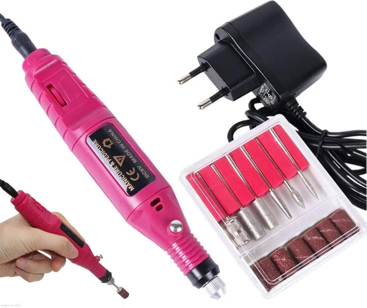 Zaparkorun Profesionální elektrická bruska na nehty XW-022 - duhová - náhled 5