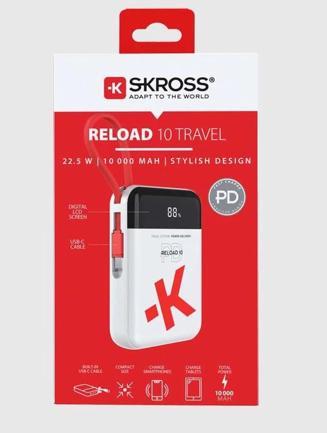 Powerbanka SKROSS DN56C-PD20 Reload 10 Travel, 20W PD, 10 000mAh, USB A+C - náhled 3