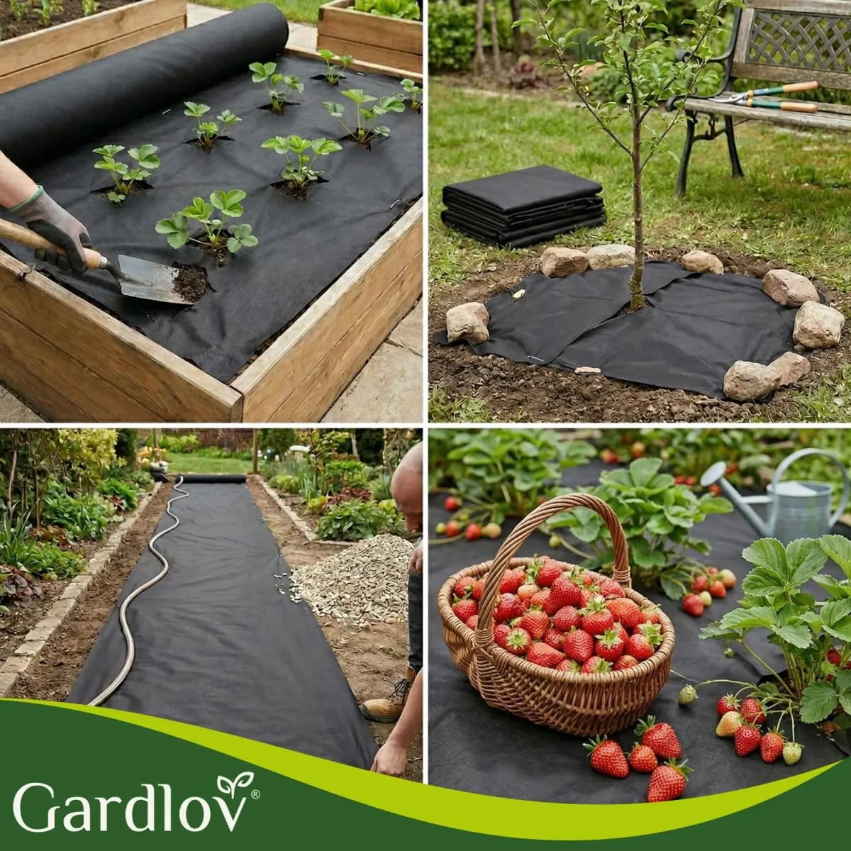 Agrotextilie černá Gardlov - 1,6x20m 50g/m2 - náhled 4