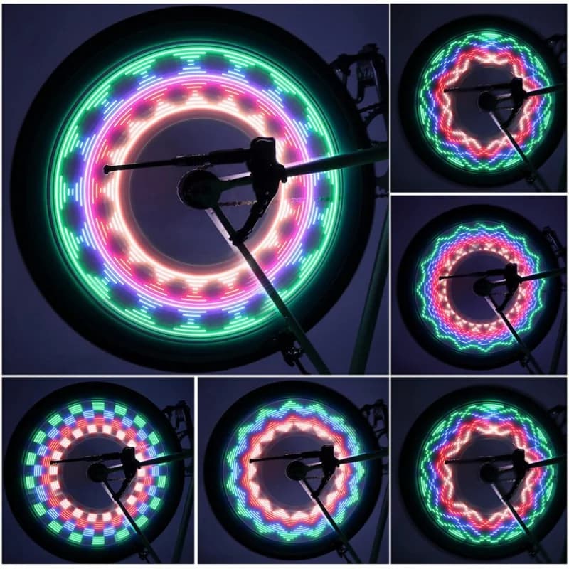 Světlo do výpletu jízdního kola LC-D016 - 32 LED - Wheelight - náhled 4