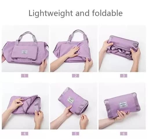 Zaparkorun Dámská skládací cestovní taška Foldaway Travel Bag - růžová - náhled 3