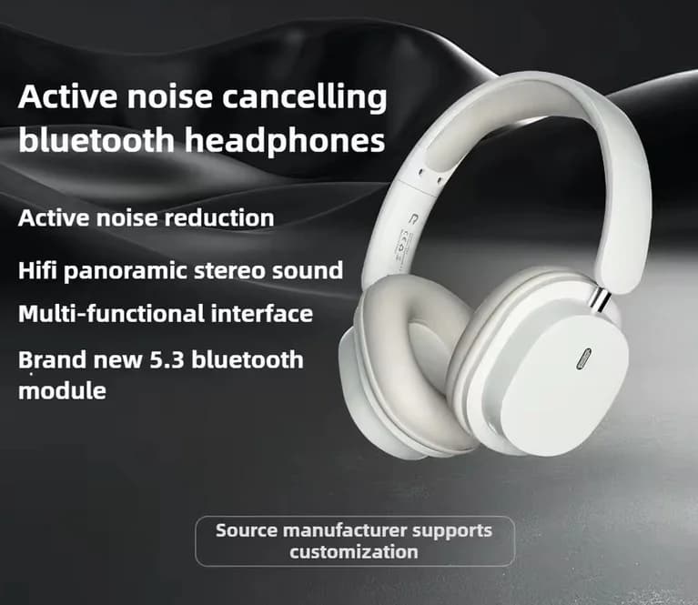 Bezdrátová Bluetooth sluchátka - OKOP KP‑H105 - bílá - náhled 2