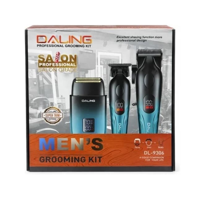 Profesionální sada zastřihovačů vlasů a vousů Daling DL-9306 3v1 - náhled 5