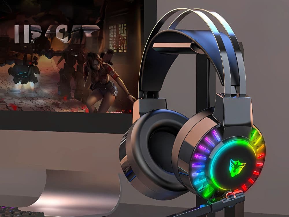 VERK Kabelová herní sluchátka G605 7.1 s RGB a mikrofonem - náhled 4