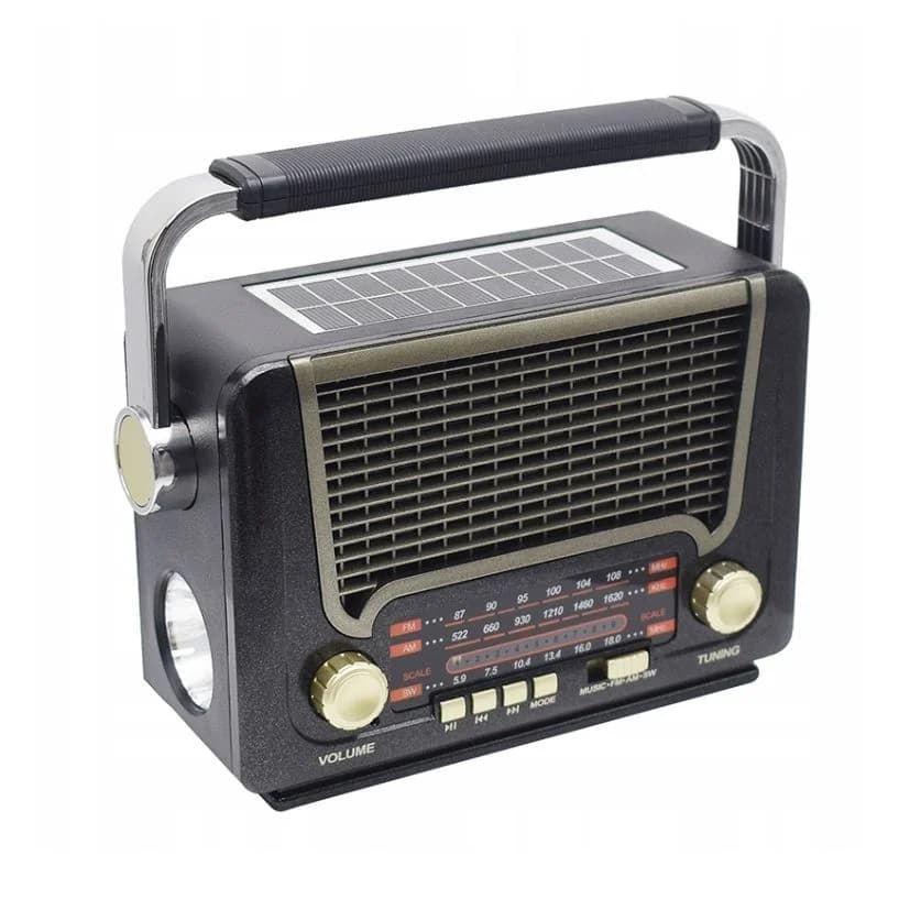 Retro rádio s Bluetooth, USB, MicroSD a solárním napájením - MEIER M-527BT-S - náhled 3
