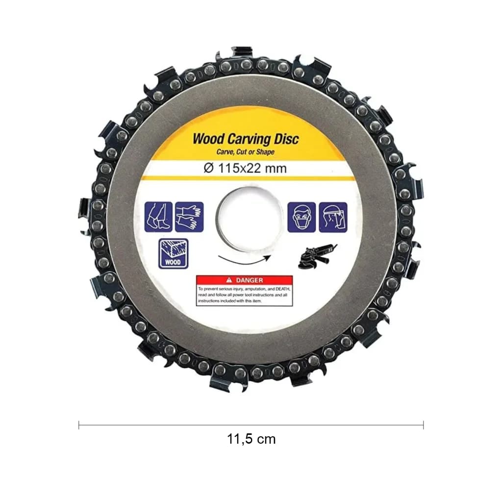 Zaparkorun Řetězový řezný kotouč na dřevo - 115 x 22 mm - náhled 3