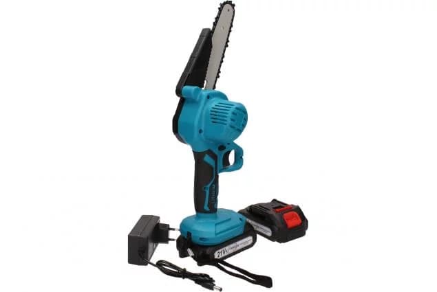 Nakida Akumulátorová ruční mini pilka NAKIDA HT-5719 + 2x baterie 21 V + 127 mm + 185 mm lišta + 2 řetězy - náhled 4
