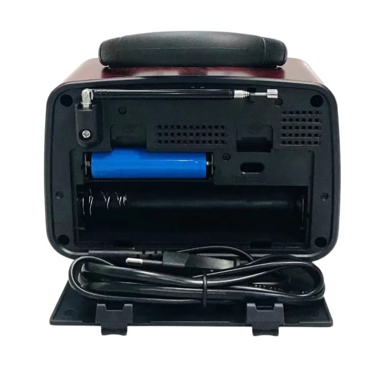 Retro rádio s Bluetooth, USB, MicroSD a solárním napájením - GOLON - náhled 4